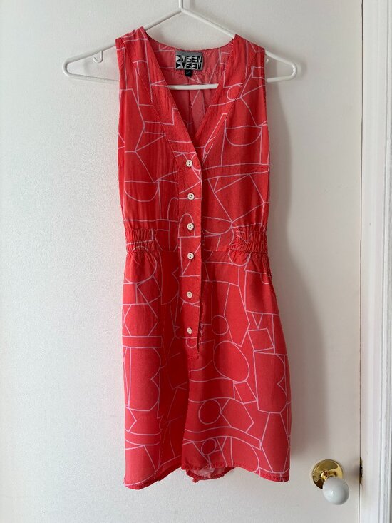 Dusen Dusen Pants - Dusen Dusen Pink Patterned Summer Jumpsuit